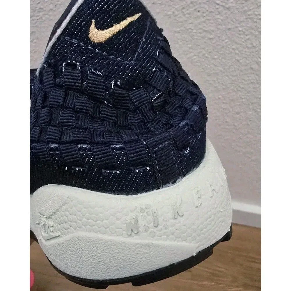 Nike Women's Air Footscape Woven Raw HF1759-400 Blue Size 8